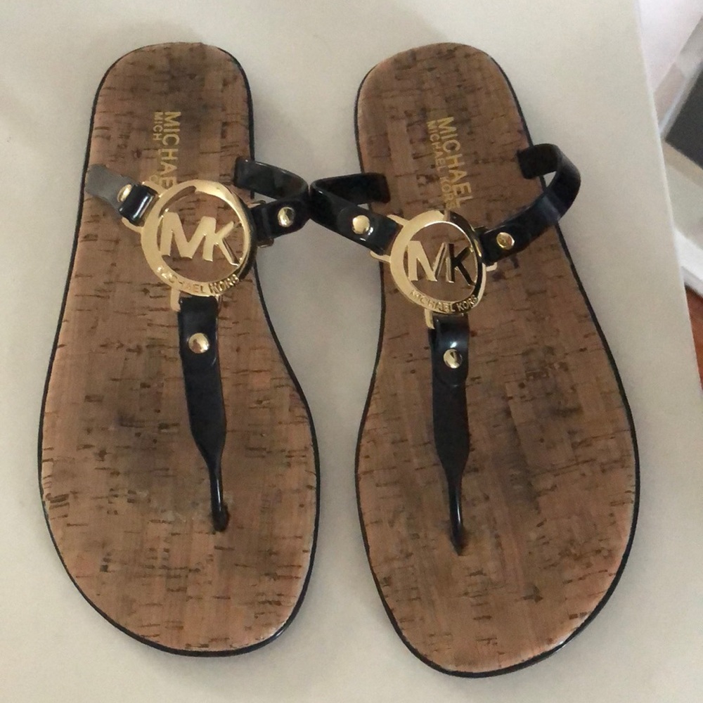 Michael Kors cork/jelly sandals